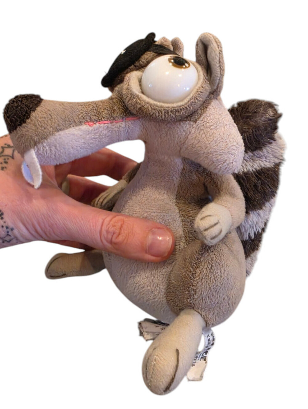 Ice Age 4 Continental Drift Pirate Scrat plush Beanie Stuffed Animal toy